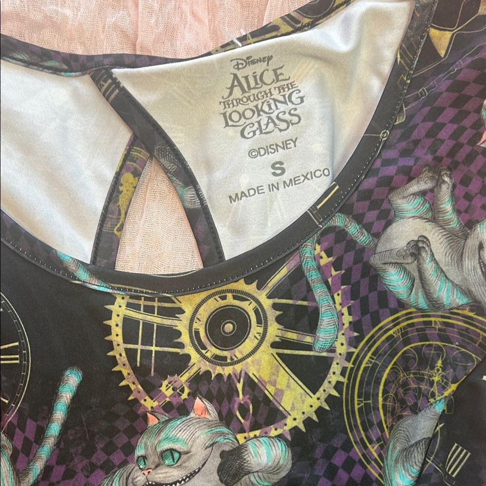NWNT Steampunk Cheshire Cat Dress Alice in Wonderland - Picture 3 of 8